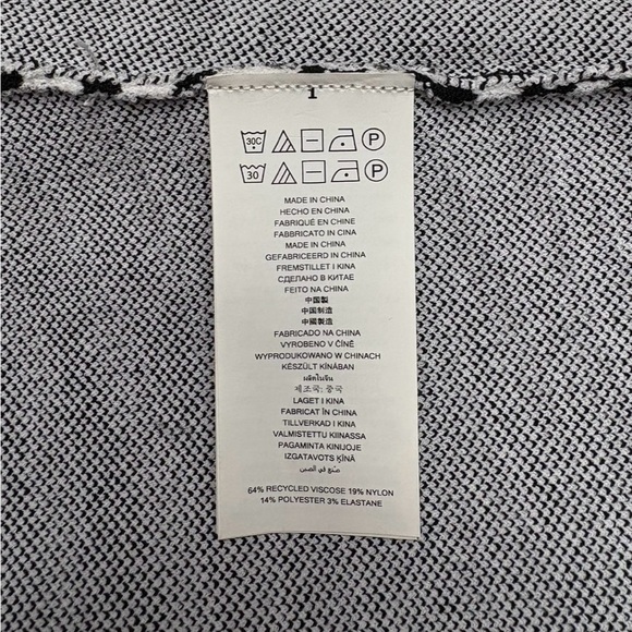 NEW, Michael Kors, Zebra Jacquard Cropped Cami Top, Medium, Black, White - Picture 11 of 12